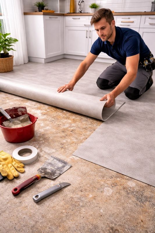 Linoleum Floor Installation in Evergreen, CO