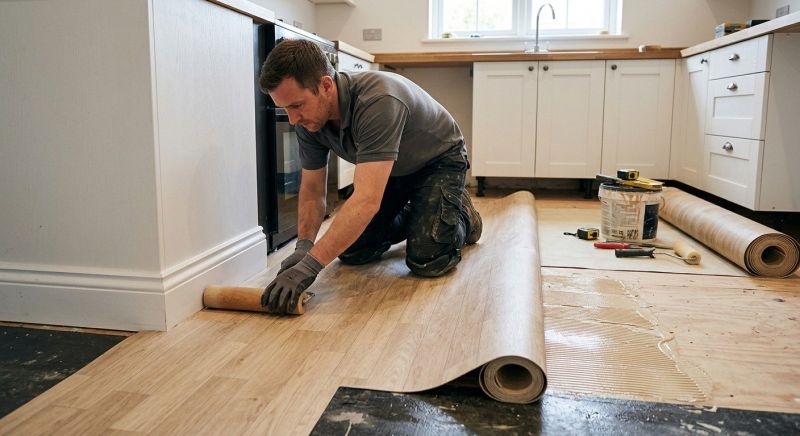 Sheet Linoleum Installation in Golden, CO